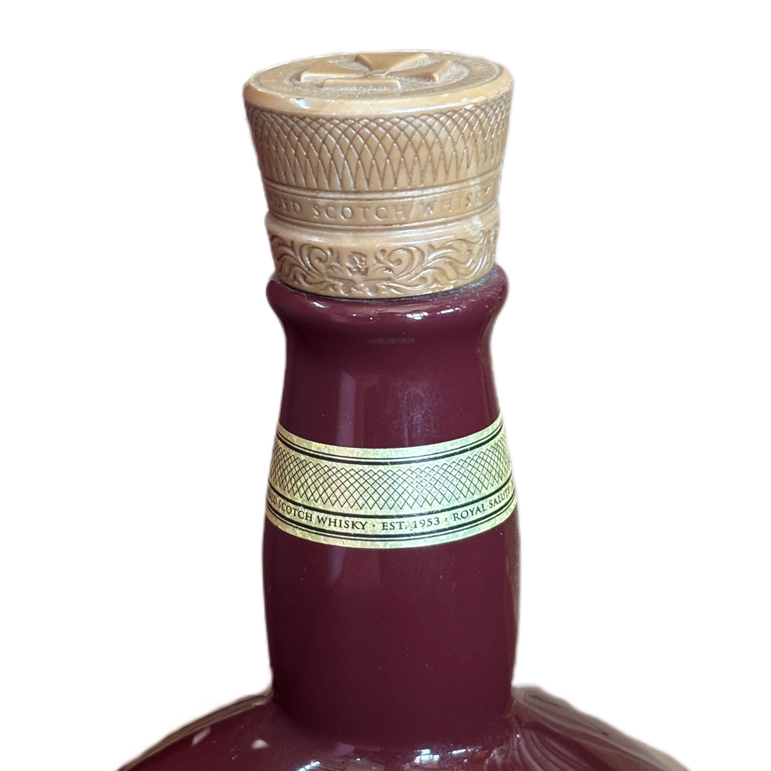 ROYAL SALUTES OLD RUBY FLAGON