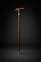 ROSEWOOD EAGLE HEAD WALKING STICK WITH KNIFE
