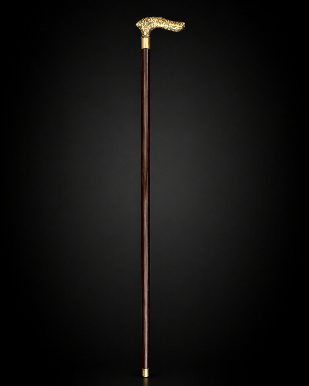 BRASS HANDLE WALKING STICK