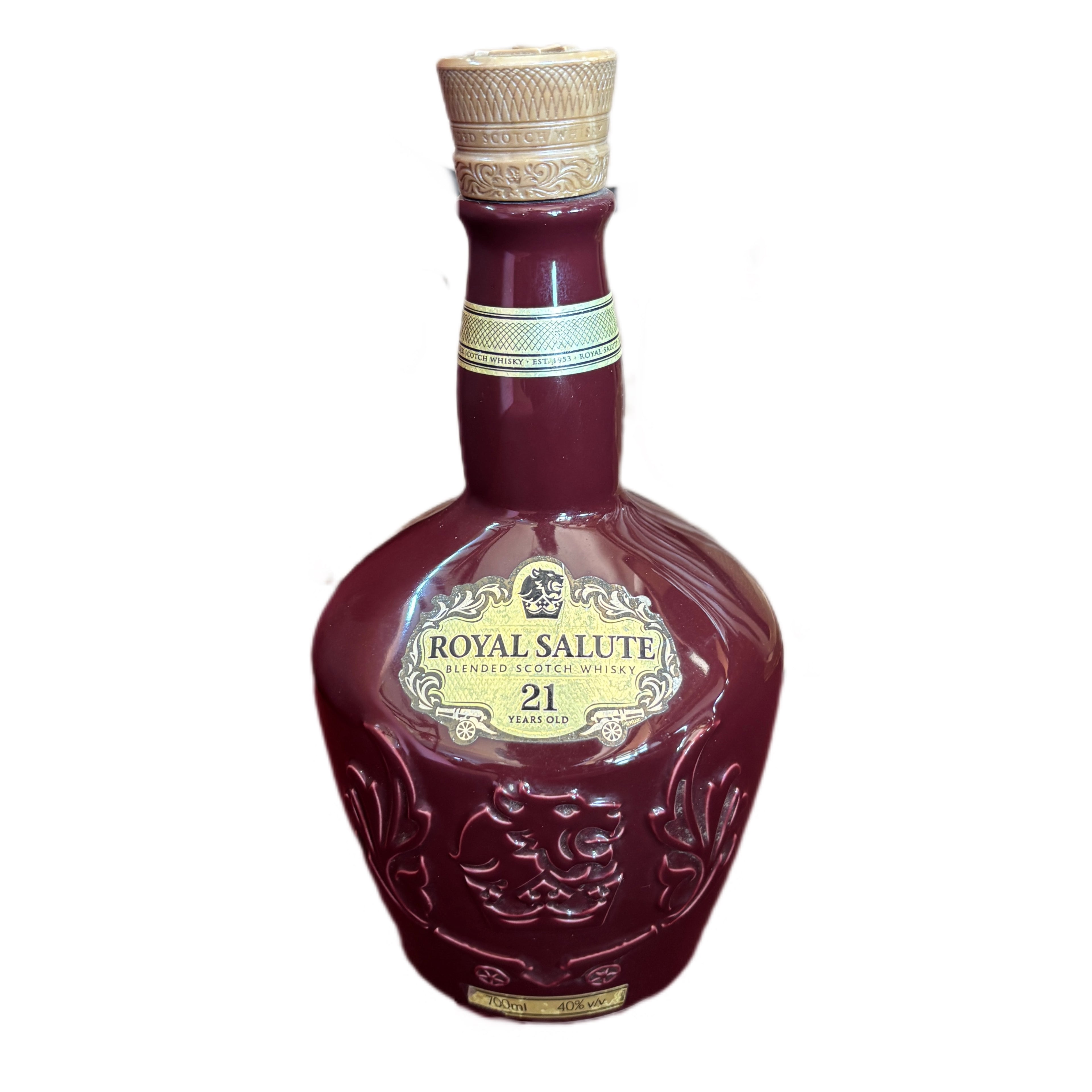 ROYAL SALUTES OLD RUBY FLAGON