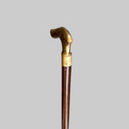 BRASS HANDLE WALKING STICK