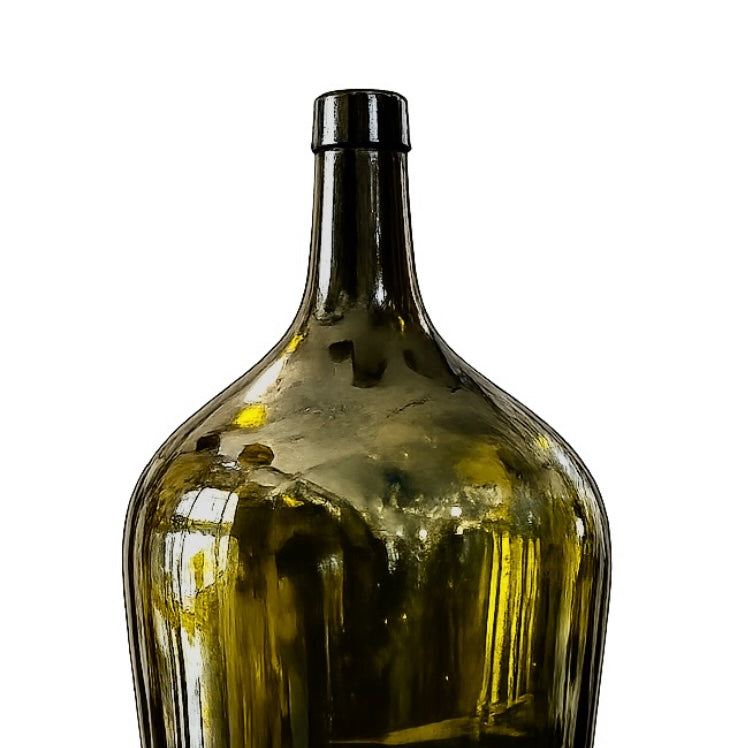 GREEN DEMIJOHN BOTTLE