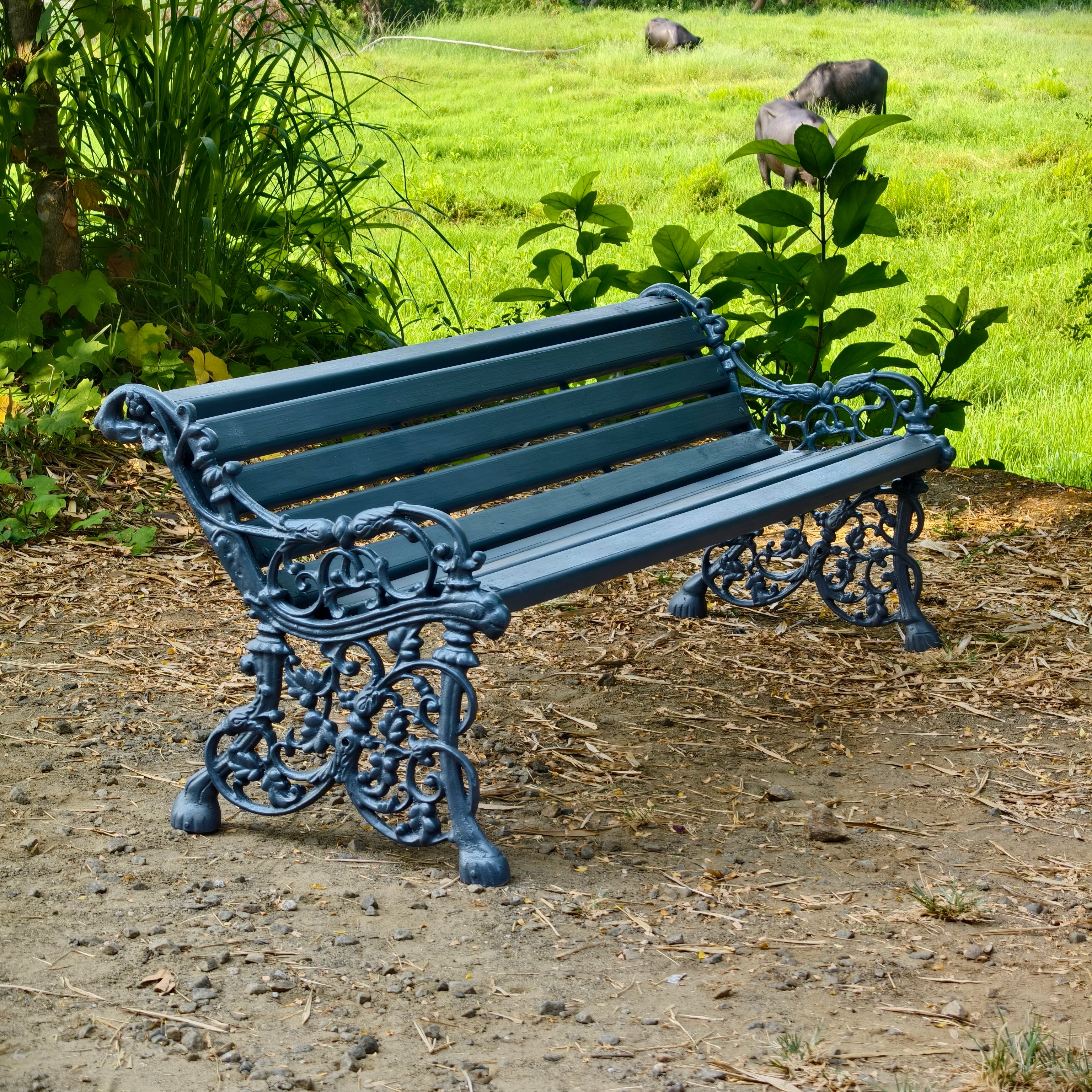 CAST IRON GARDEN BENCH