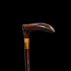 ROSEWOOD WALKING STICK WITH KNIFE 2
