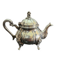 VINTAGE SILVER COATED BRASS JUG 6
