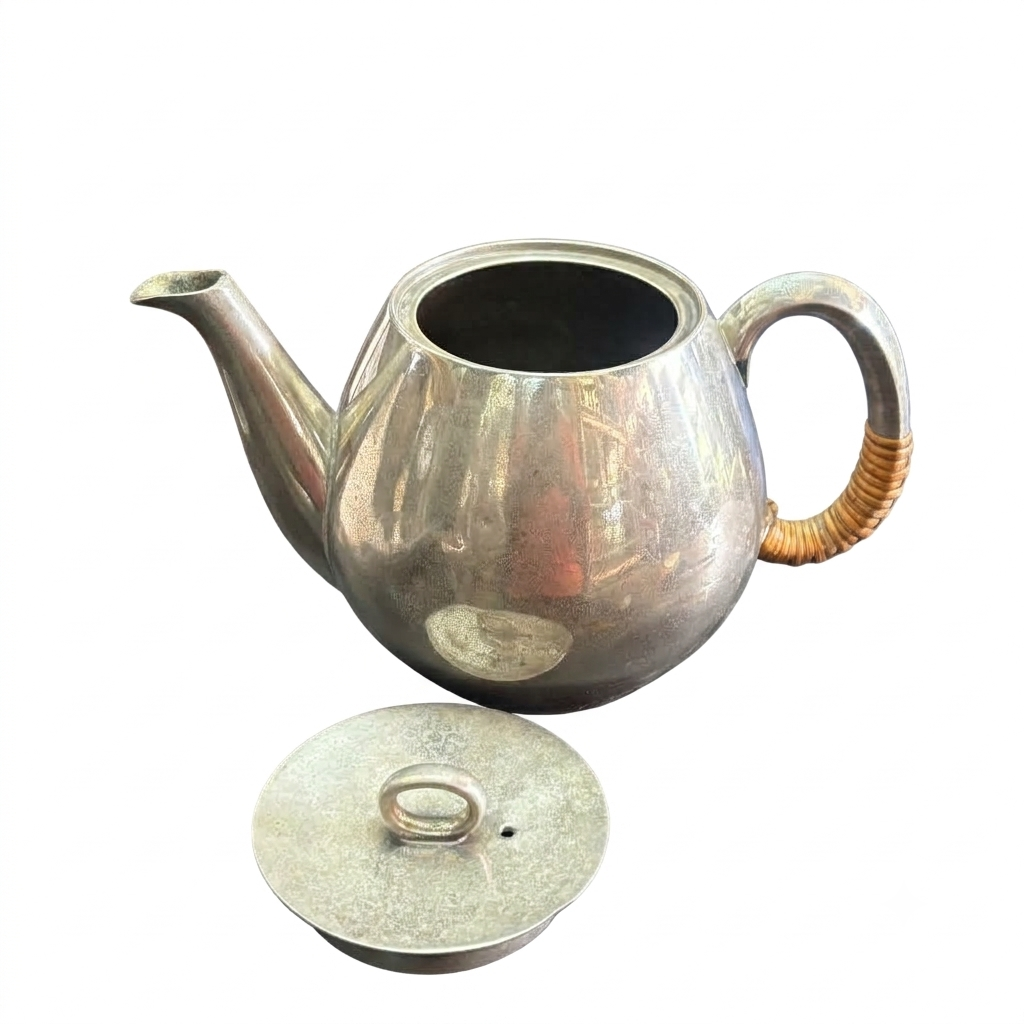 VINTAGE SILVER COATED BRASS JUG 2