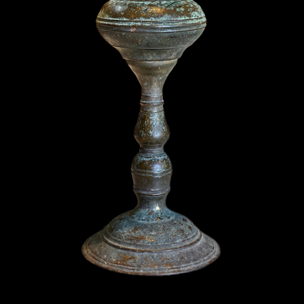 BRONZE KEROSENE LAMP 9