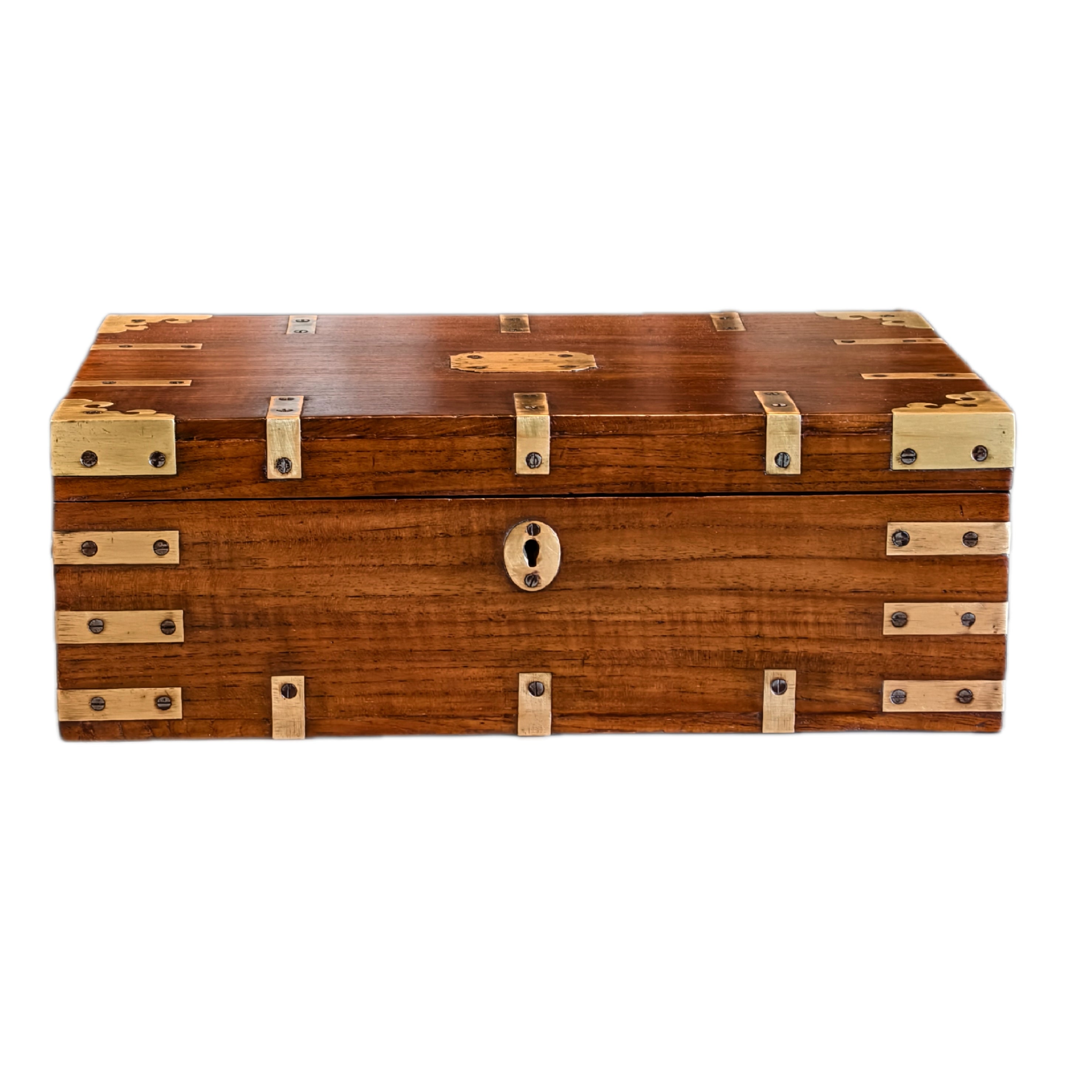 CASH BOX (TEAKWOOD & BRASS)
