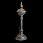 BRONZE KEROSENE LAMP 7