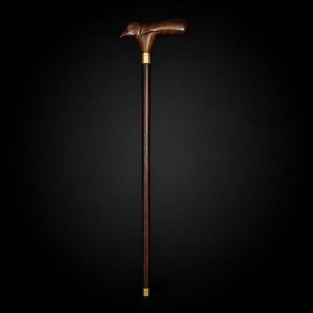 ROSEWOOD BIRD WALKING STICK