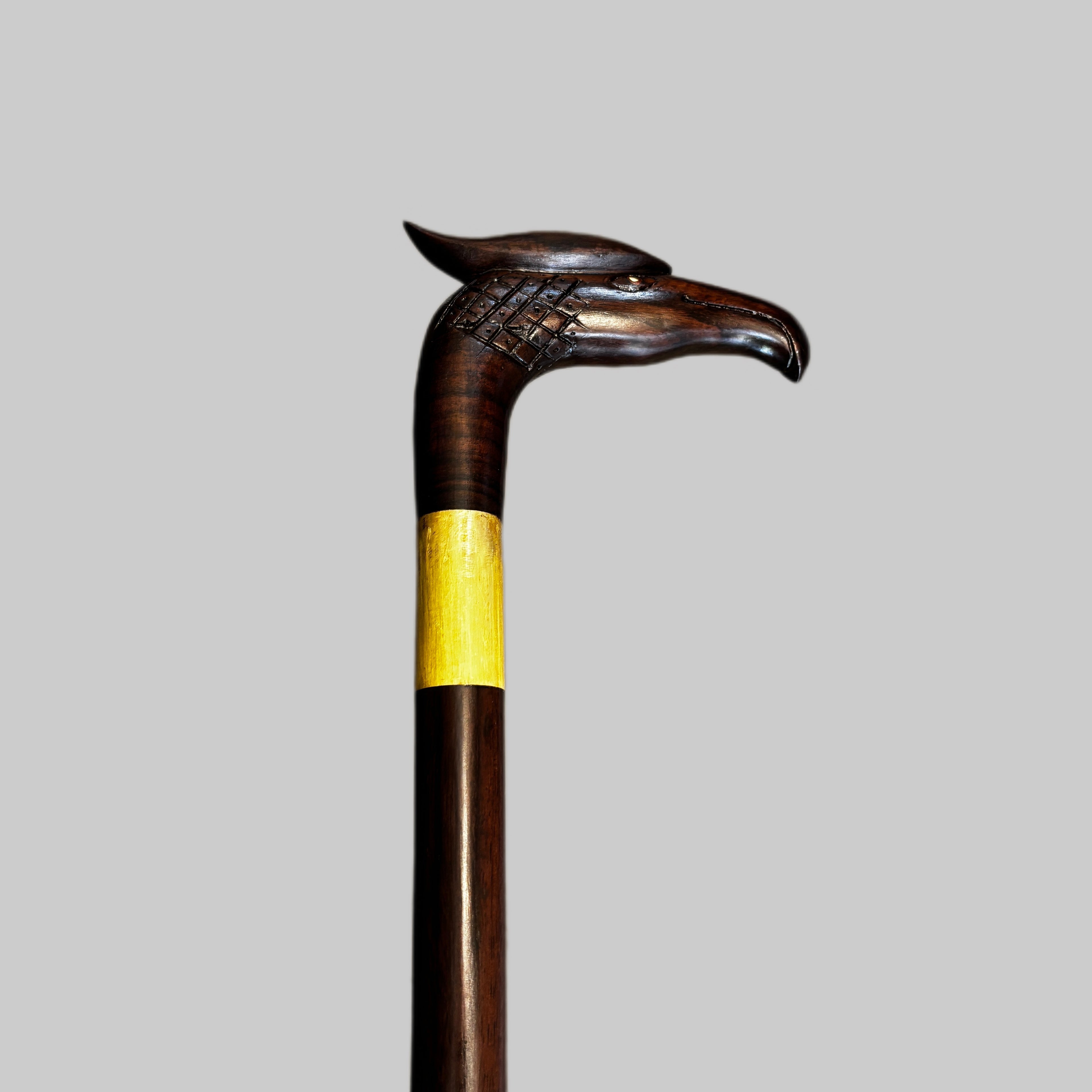 ROSEWOOD EAGLE HEAD WALKING STICK