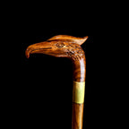 EAGLE HEAD WALKING STICK IN TEAKWOOD