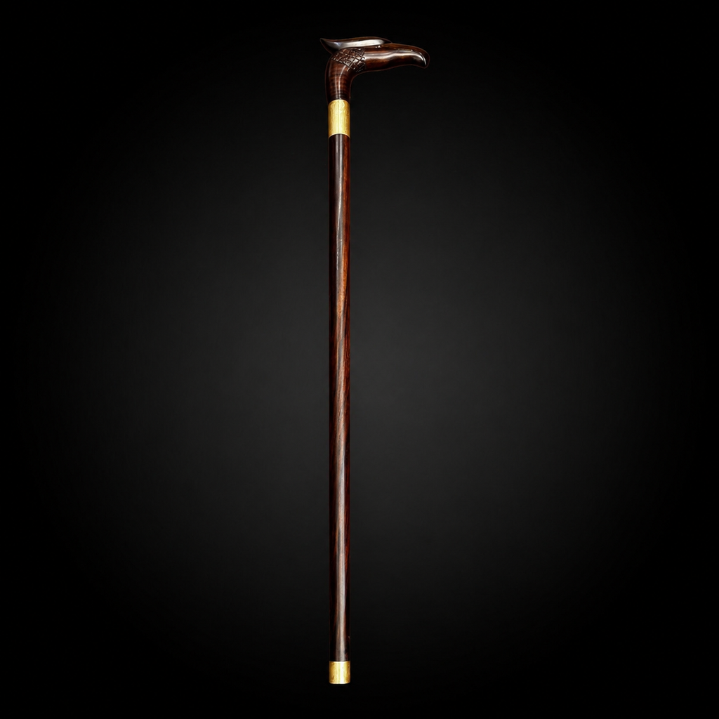 ROSEWOOD EAGLE HEAD WALKING STICK