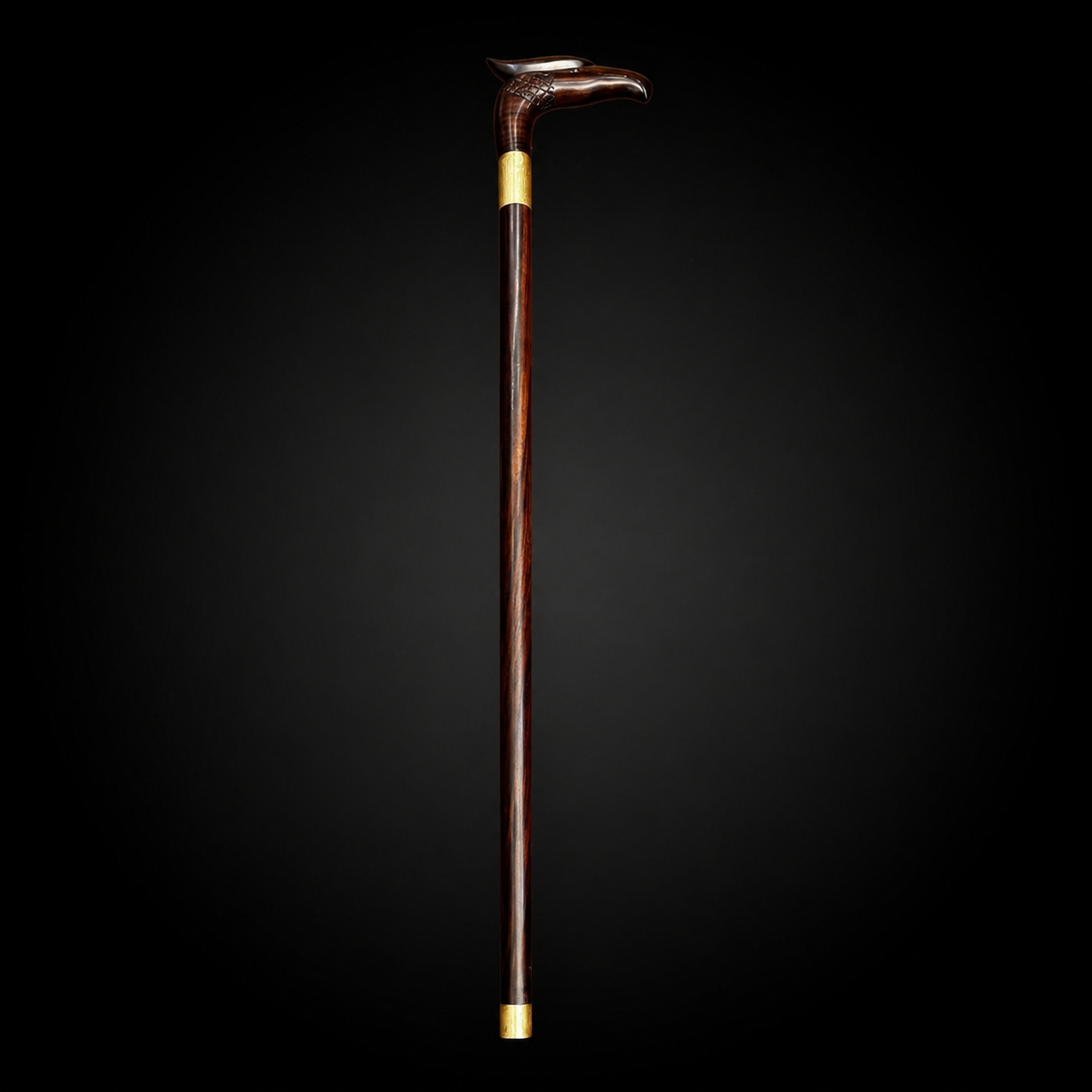 ROSEWOOD EAGLE HEAD WALKING STICK