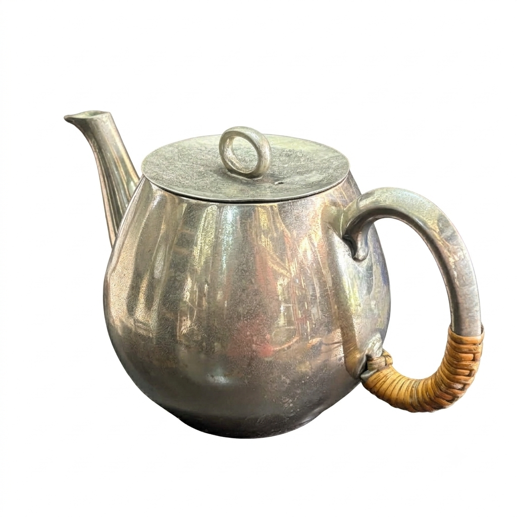VINTAGE SILVER COATED BRASS JUG 2