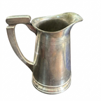 VINTAGE SILVER COATED BRASS JUG 4