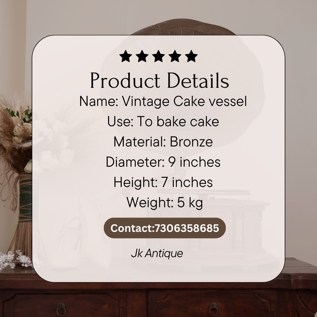 BRONZE CAKE VESSEL