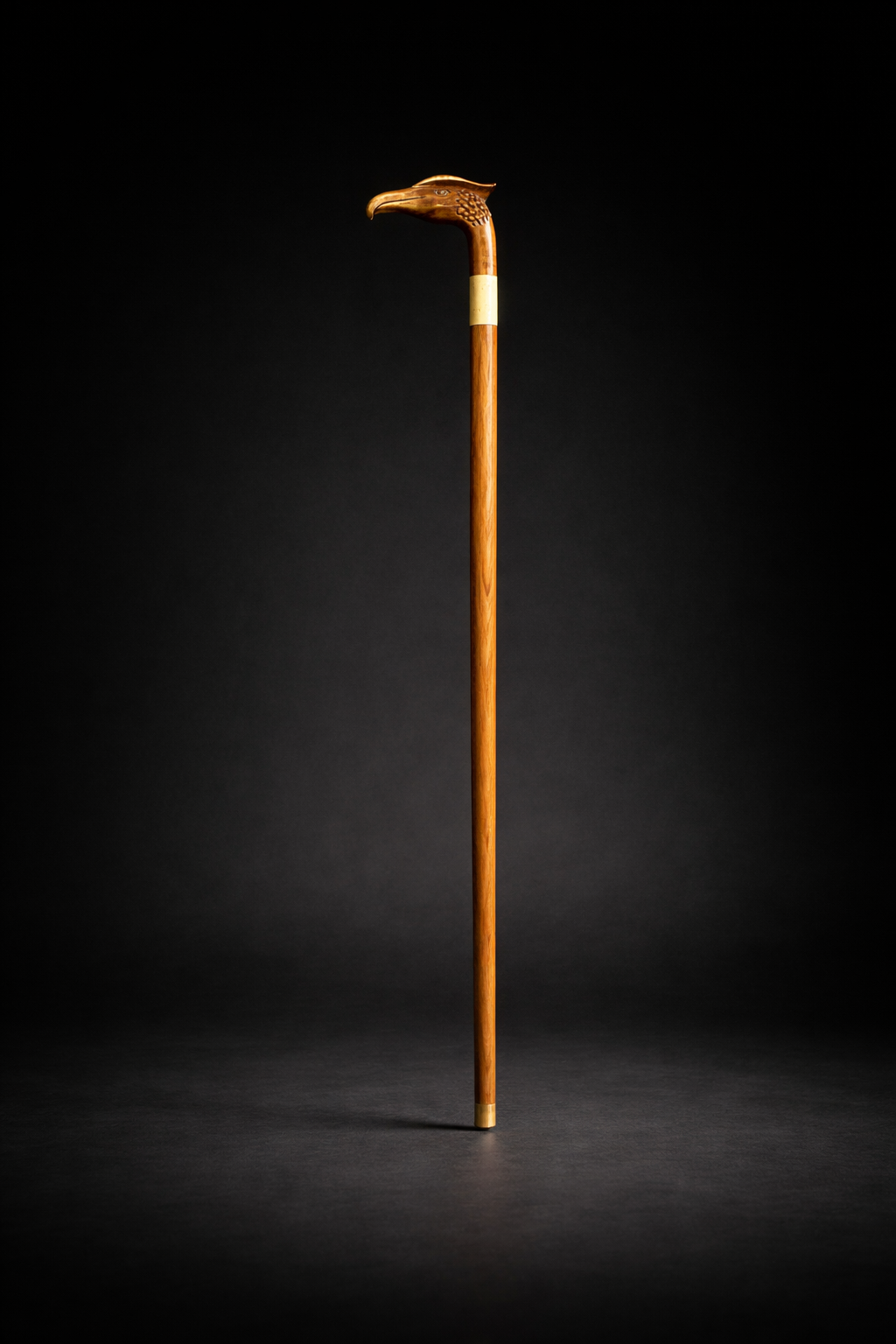 EAGLE HEAD WALKING STICK IN TEAKWOOD