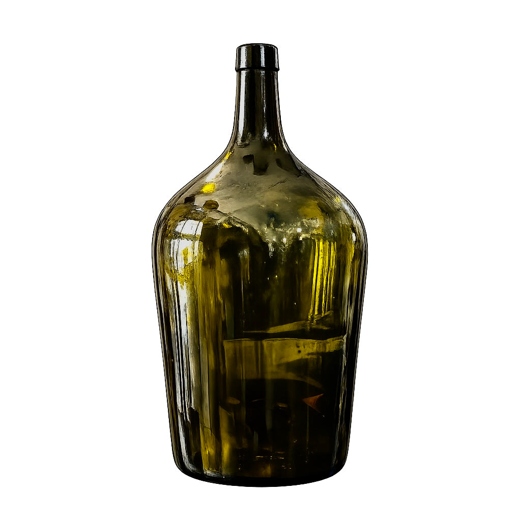 GREEN DEMIJOHN BOTTLE