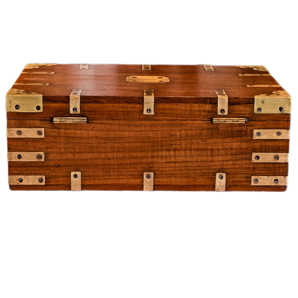 CASH BOX (TEAKWOOD & BRASS)