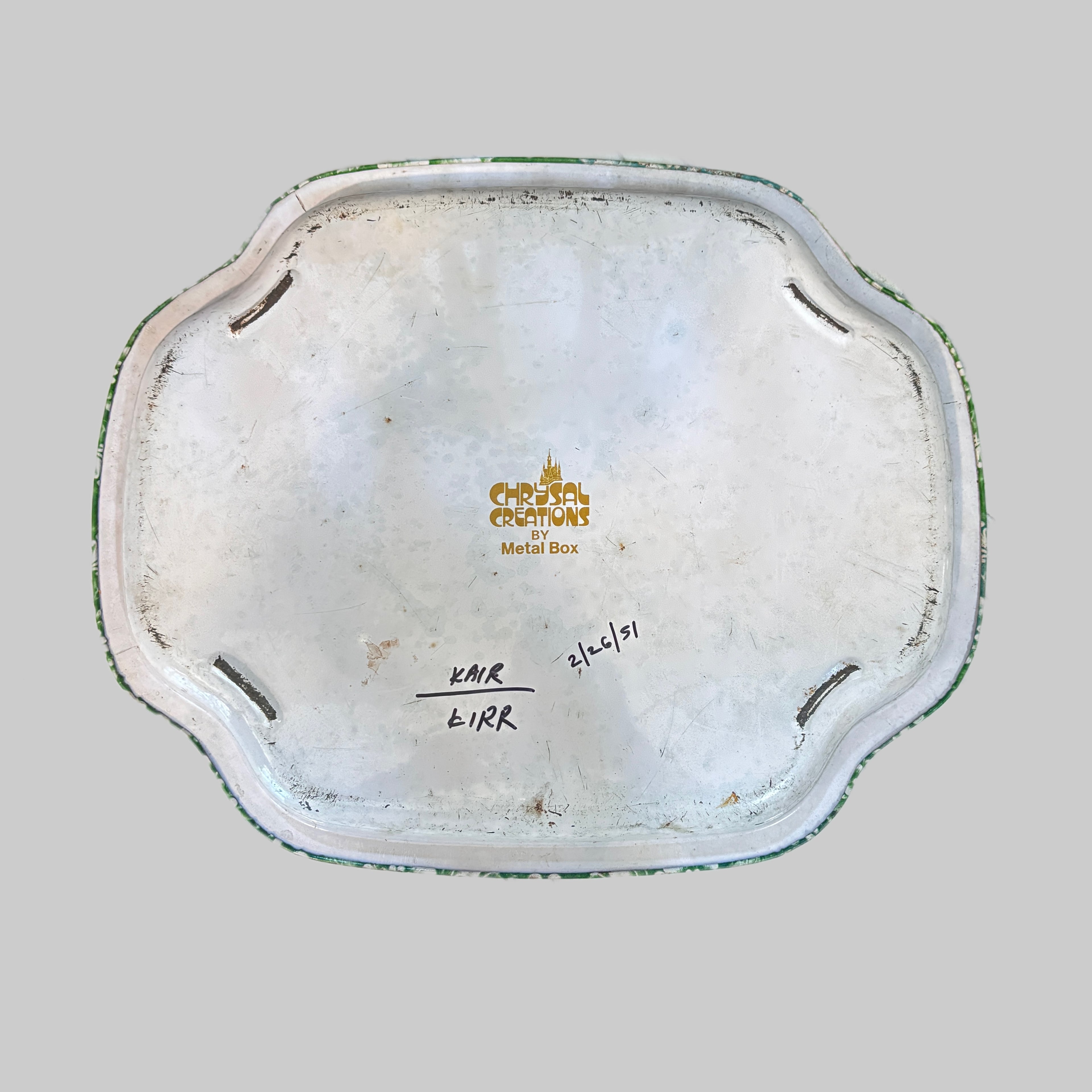 CRYSAL WALL PLATE GREEN