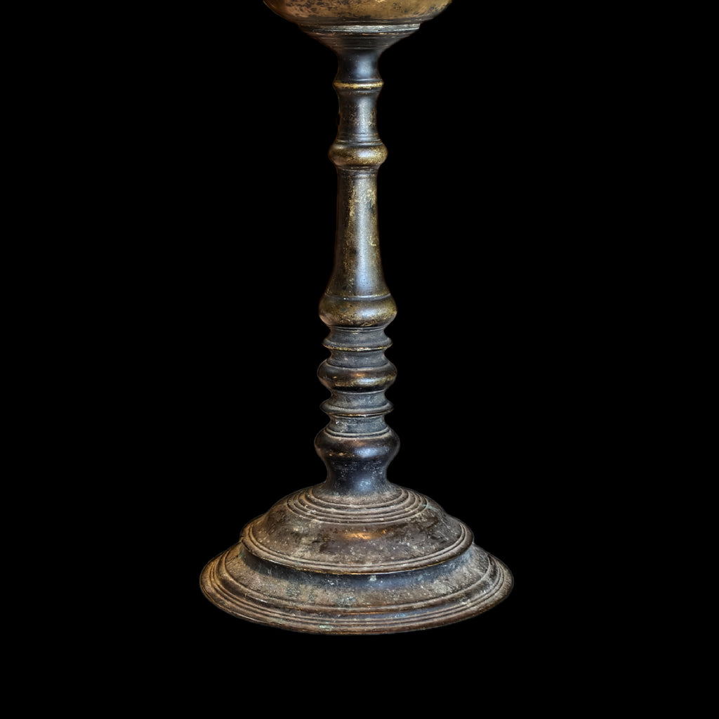 BRONZE KEROSENE LAMP 6