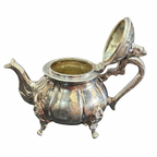 VINTAGE SILVER COATED BRASS JUG 6