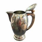 VINTAGE SILVER COATED BRASS JUG 9