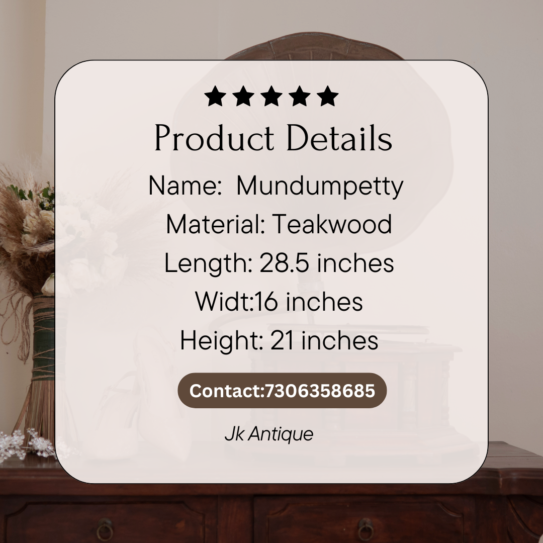 Mundumpetty (Clothes box) Teakwood