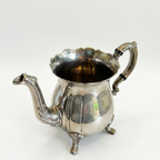 VINTAGE SILVER COATED BRASS JUG 7