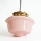 PINK SCHOOL HOUSE PENDANT LIGHT