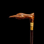 BIRD HEAD WALKING STICK WITH KNIFE