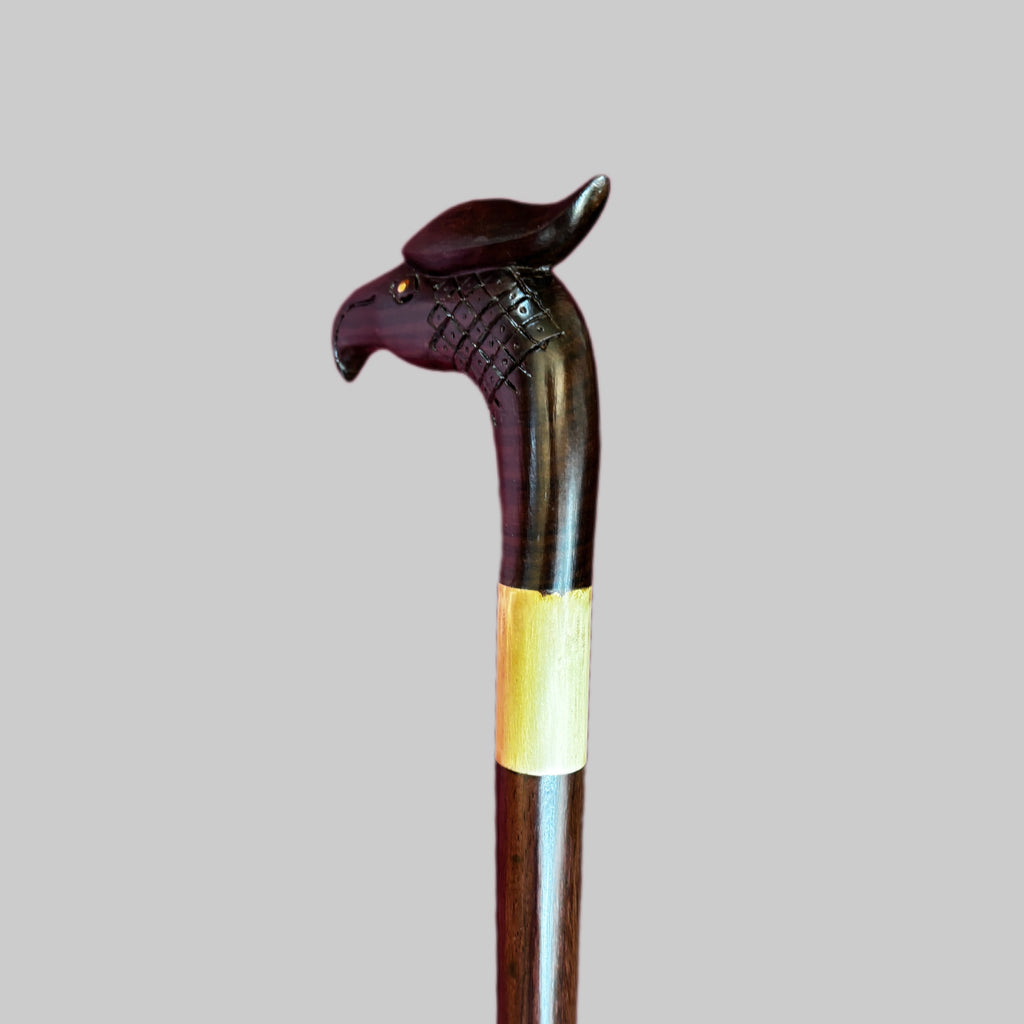 ROSEWOOD EAGLE HEAD WALKING STICK