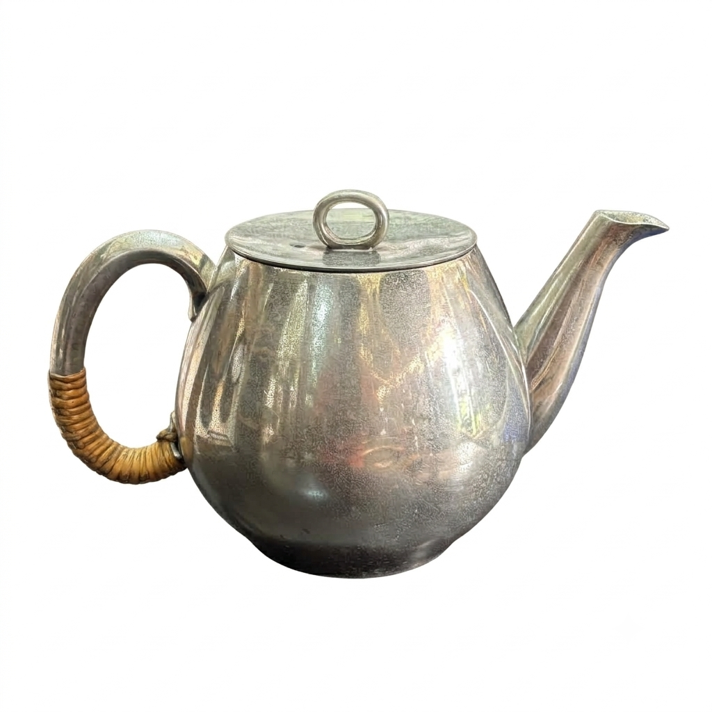 VINTAGE SILVER COATED BRASS JUG 2