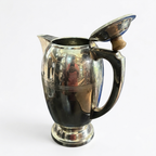 VINTAGE SILVER COATED BRASS JUG 9