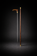 ROSEWOOD WALKING STICK WITH KNIFE 2