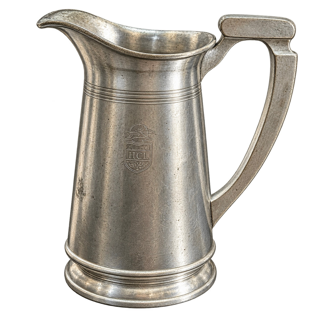 VINTAGE SILVER COATED BRASS JUG 4