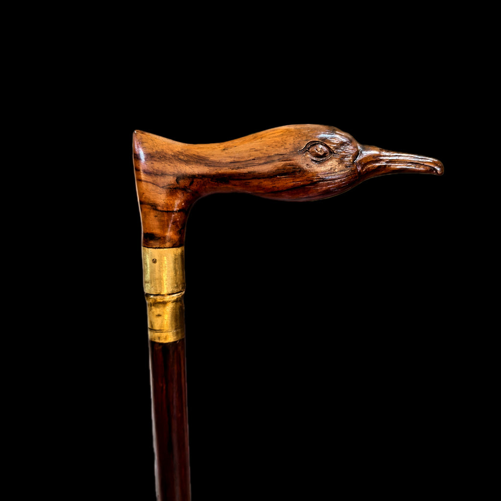 BIRD HEAD WALKING STICK WITH KNIFE