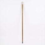 SILVER COATED BRASS HANDLE CANE WALKING STICK