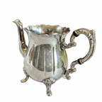 VINTAGE SILVER COATED BRASS JUG 7