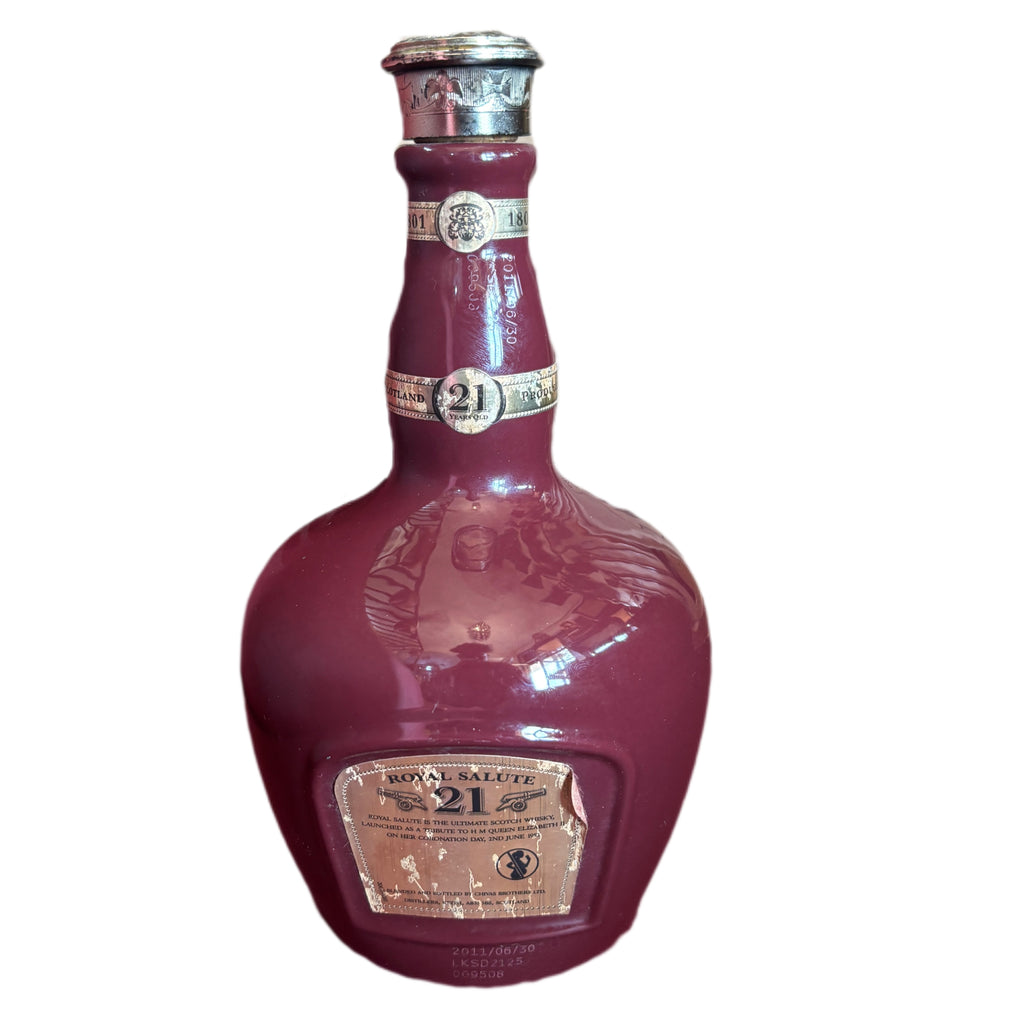 RUBY FLAGON LIQUOR BOTTLE