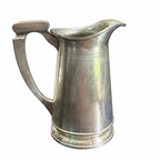 VINTAGE SILVER COATED BRASS JUG 4