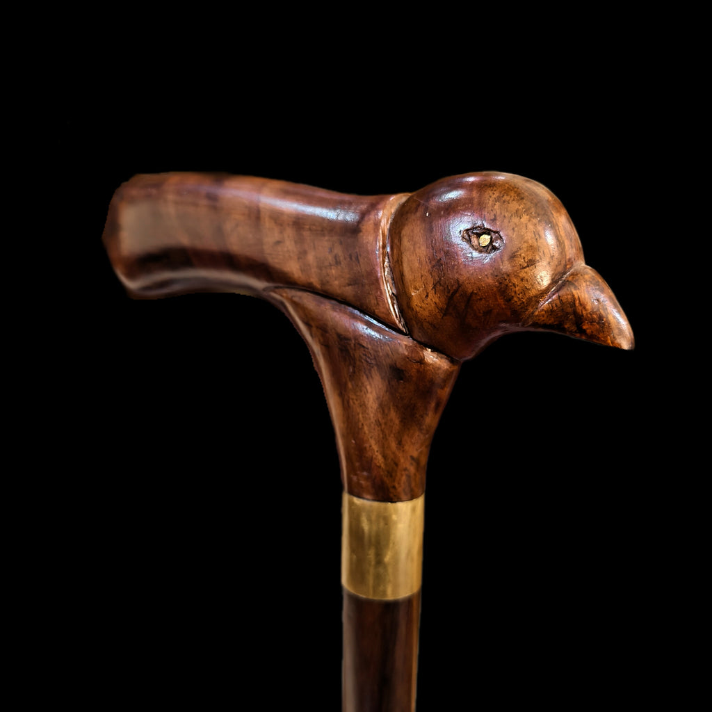 ROSEWOOD BIRD WALKING STICK