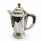 VINTAGE SILVER COATED BRASS JUG 8