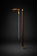 BIRD HEAD WALKING STICK WITH KNIFE