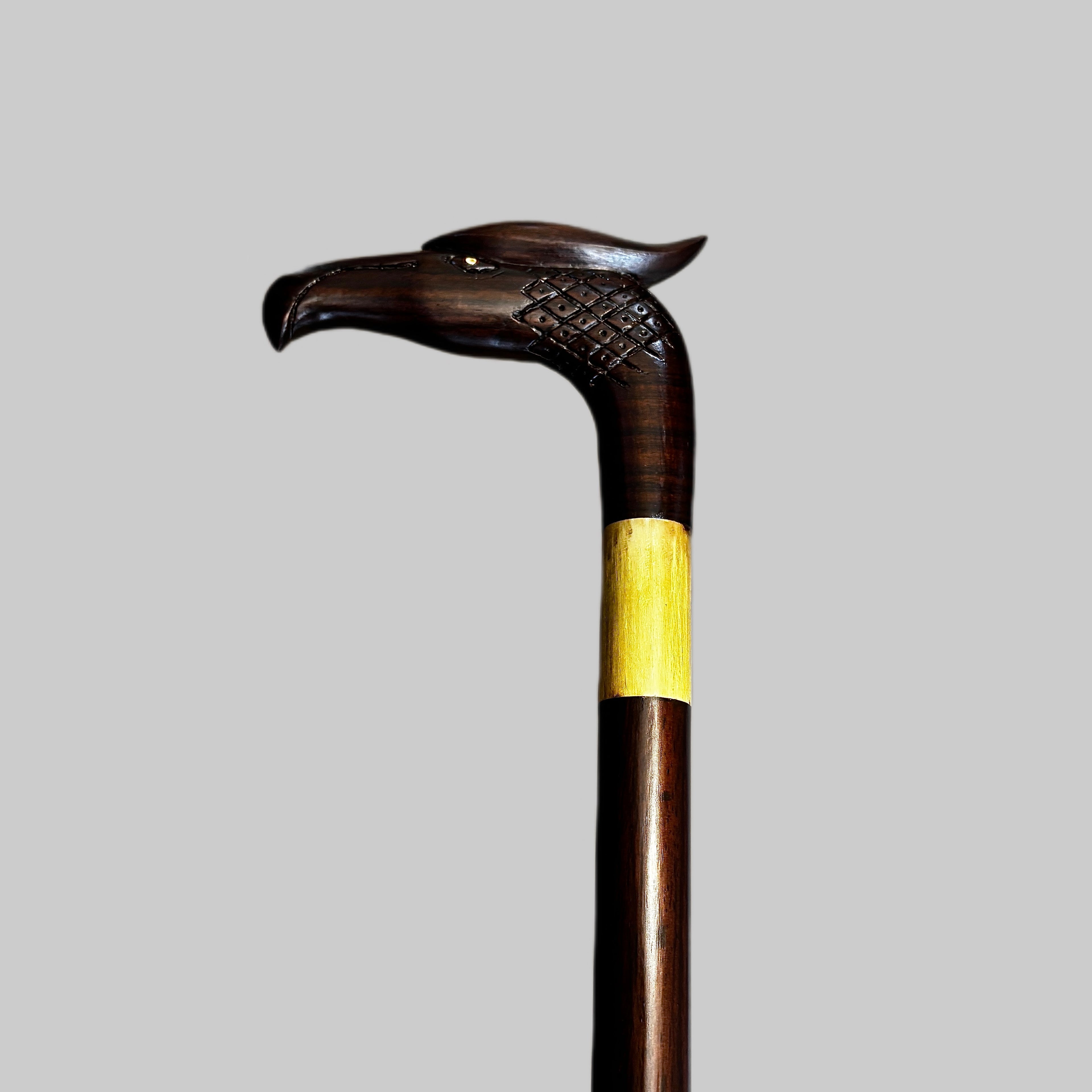 ROSEWOOD EAGLE HEAD WALKING STICK