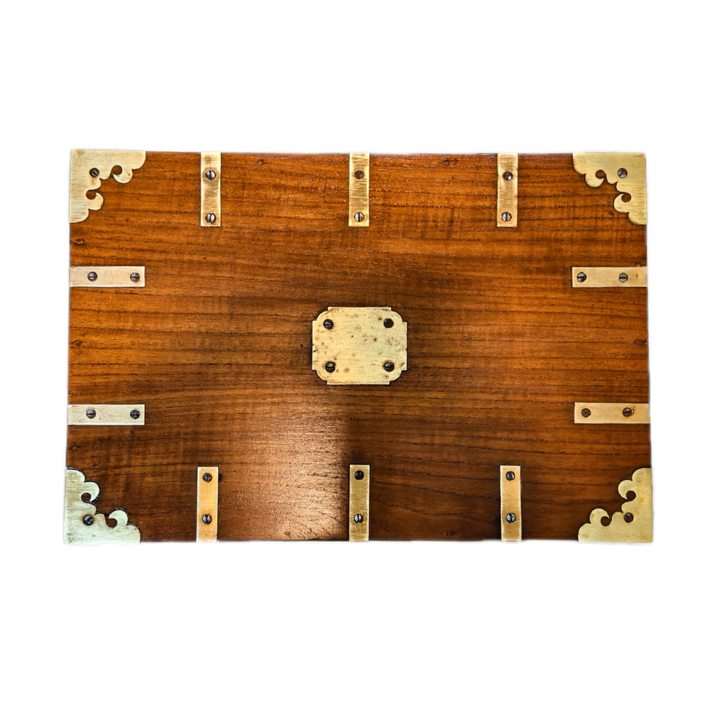 CASH BOX (TEAKWOOD & BRASS)